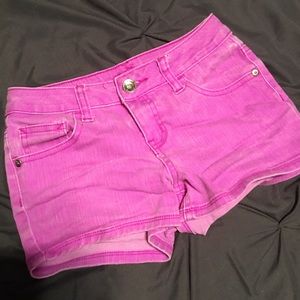Justice size 10 magenta shorts
